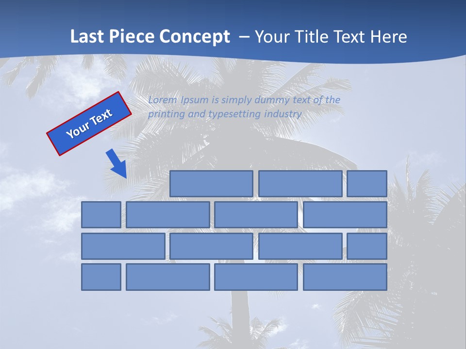 Hong Kong Island Palm Tree Singapore City PowerPoint Template