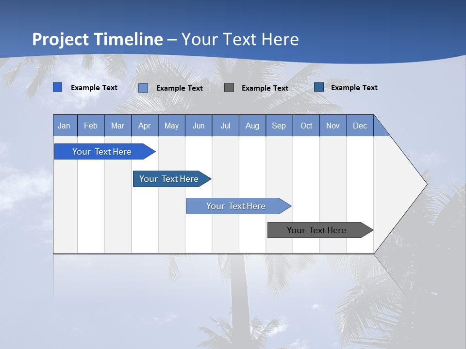 Hong Kong Island Palm Tree Singapore City PowerPoint Template