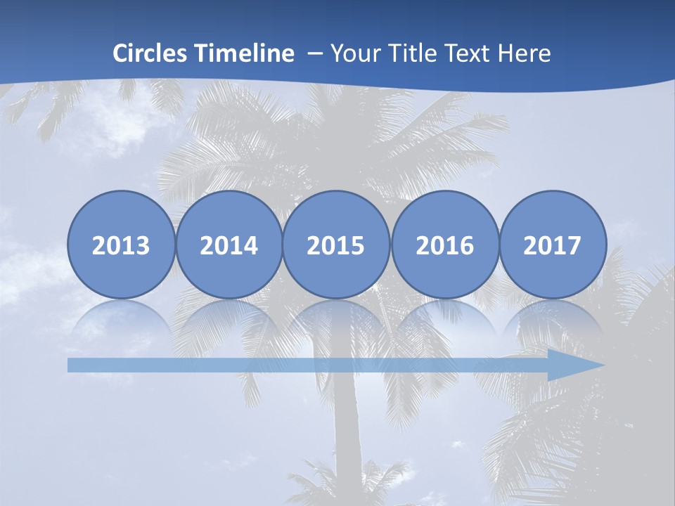 Hong Kong Island Palm Tree Singapore City PowerPoint Template