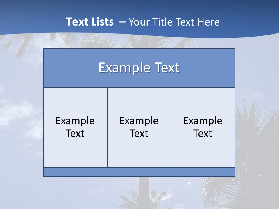 Hong Kong Island Palm Tree Singapore City PowerPoint Template