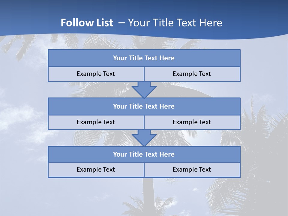 Hong Kong Island Palm Tree Singapore City PowerPoint Template