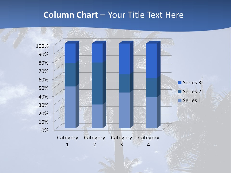 Hong Kong Island Palm Tree Singapore City PowerPoint Template