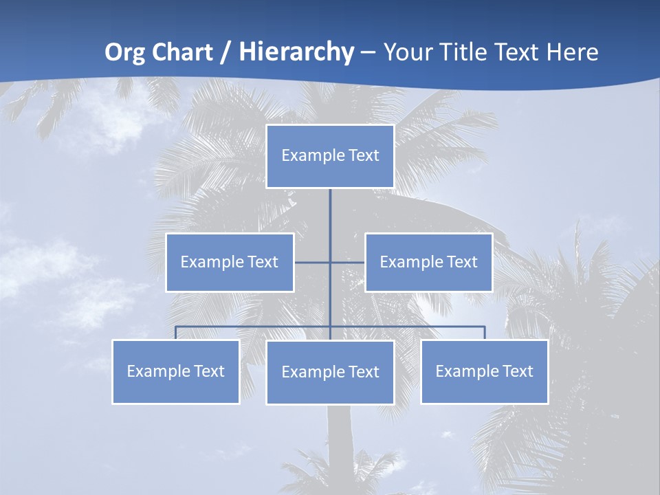 Hong Kong Island Palm Tree Singapore City PowerPoint Template