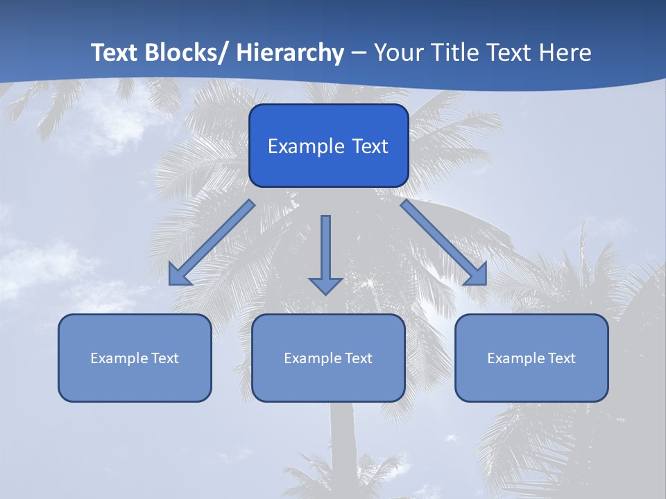 Hong Kong Island Palm Tree Singapore City PowerPoint Template