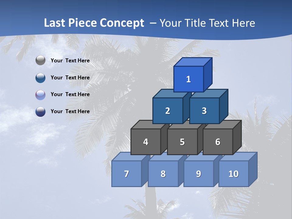 Hong Kong Island Palm Tree Singapore City PowerPoint Template