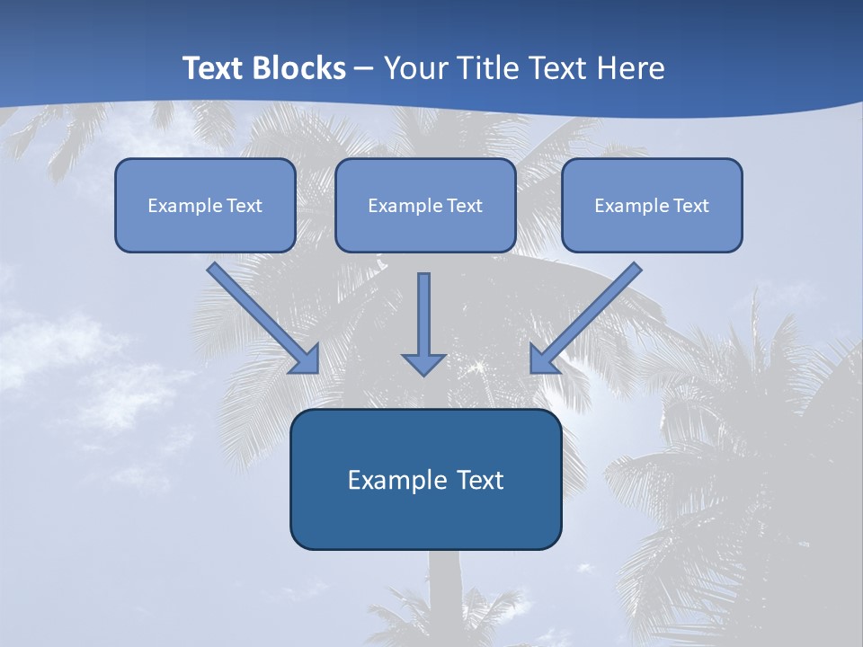 Hong Kong Island Palm Tree Singapore City PowerPoint Template
