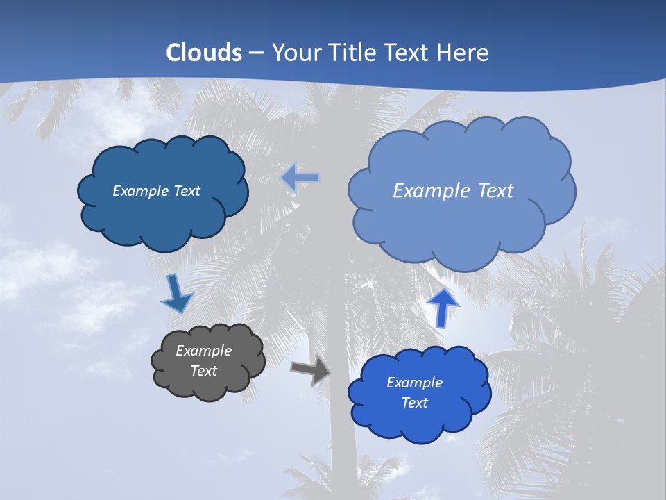 Hong Kong Island Palm Tree Singapore City PowerPoint Template