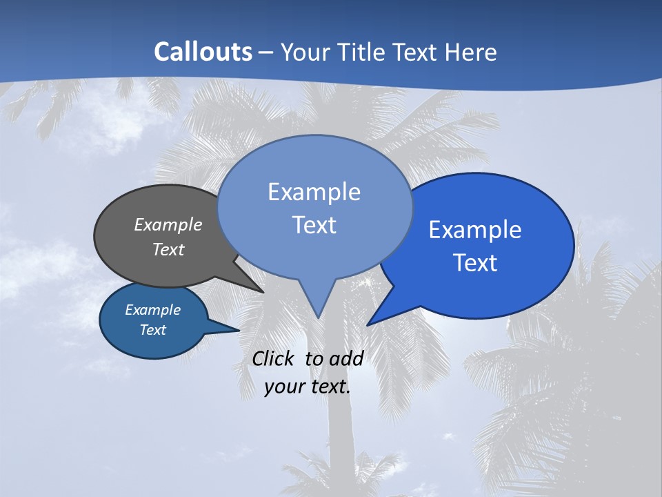 Hong Kong Island Palm Tree Singapore City PowerPoint Template