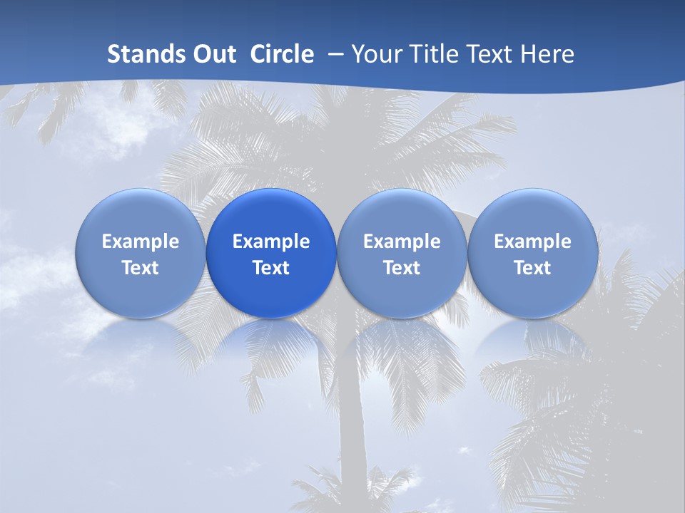 Hong Kong Island Palm Tree Singapore City PowerPoint Template