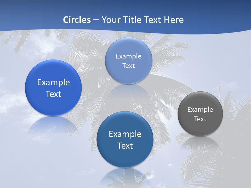 Hong Kong Island Palm Tree Singapore City PowerPoint Template