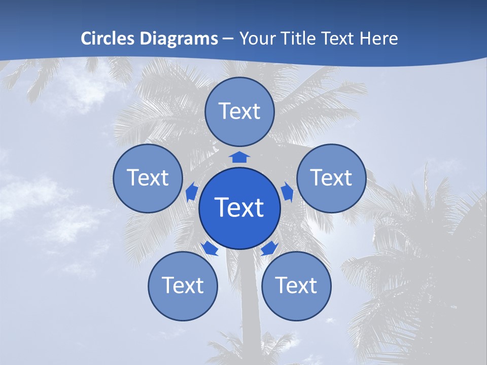 Hong Kong Island Palm Tree Singapore City PowerPoint Template