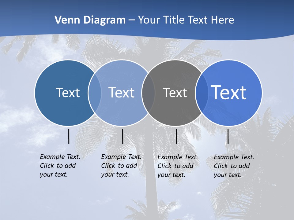 Hong Kong Island Palm Tree Singapore City PowerPoint Template