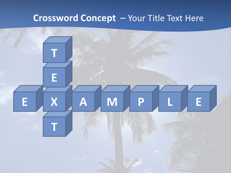 Hong Kong Island Palm Tree Singapore City PowerPoint Template