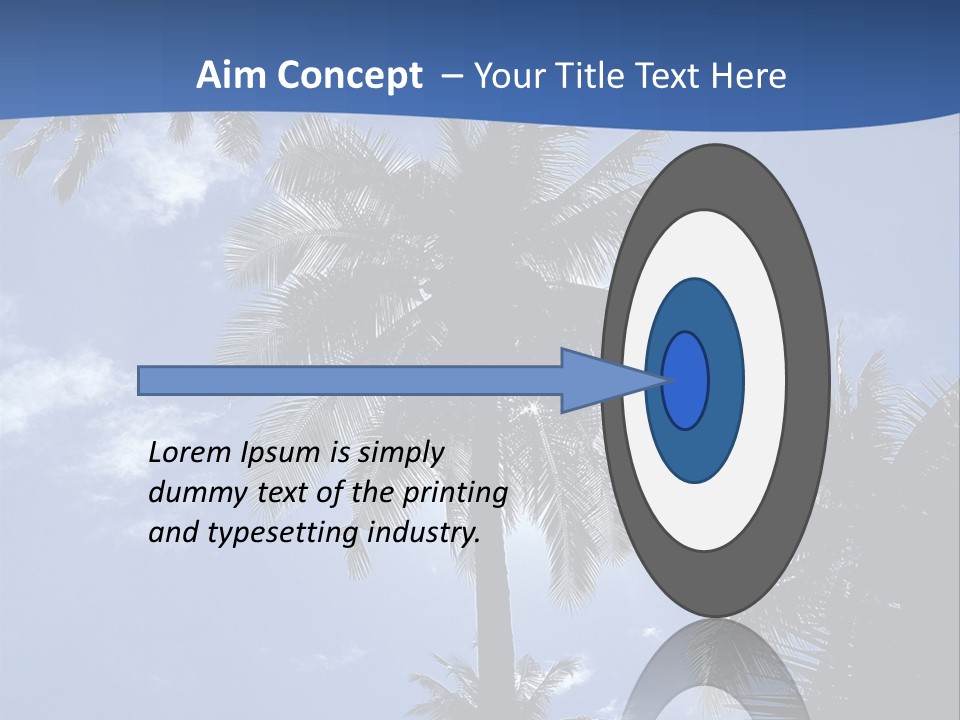 Hong Kong Island Palm Tree Singapore City PowerPoint Template