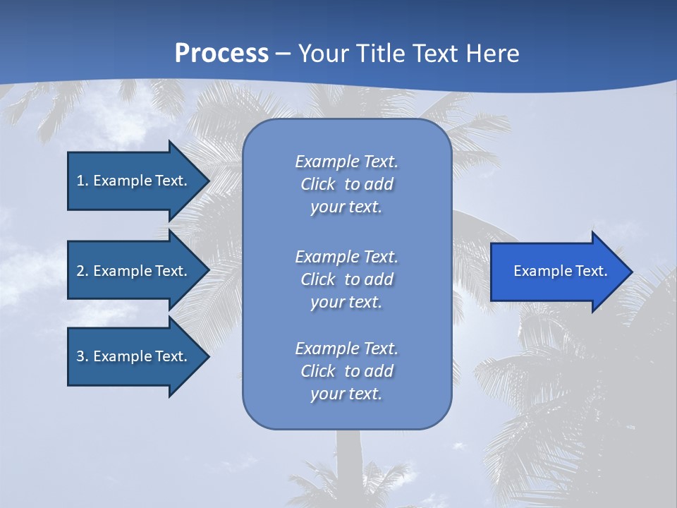 Hong Kong Island Palm Tree Singapore City PowerPoint Template