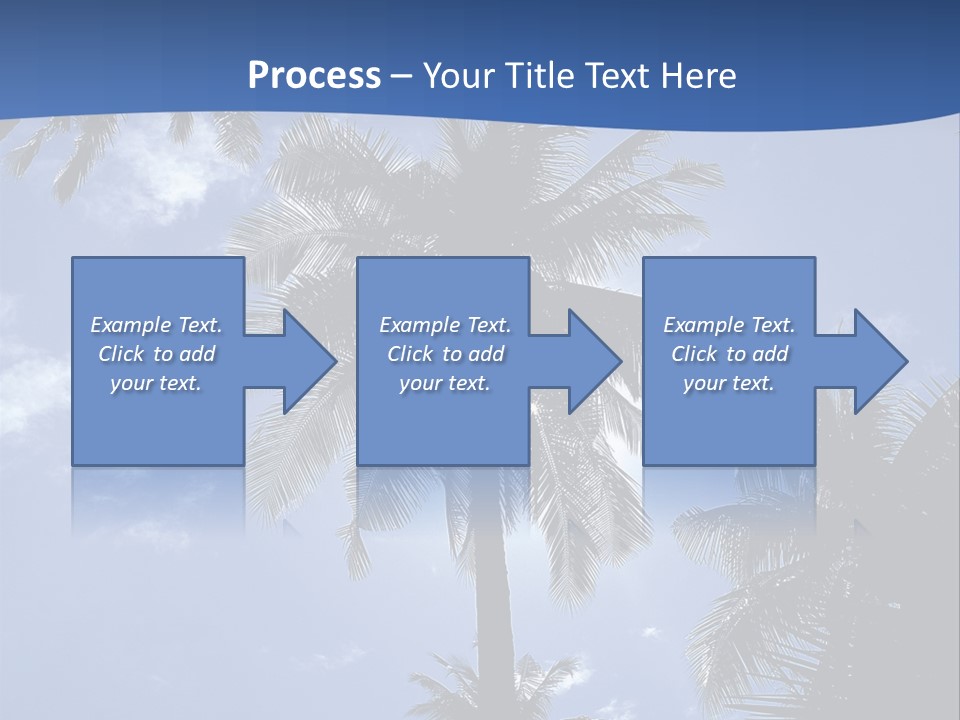 Hong Kong Island Palm Tree Singapore City PowerPoint Template