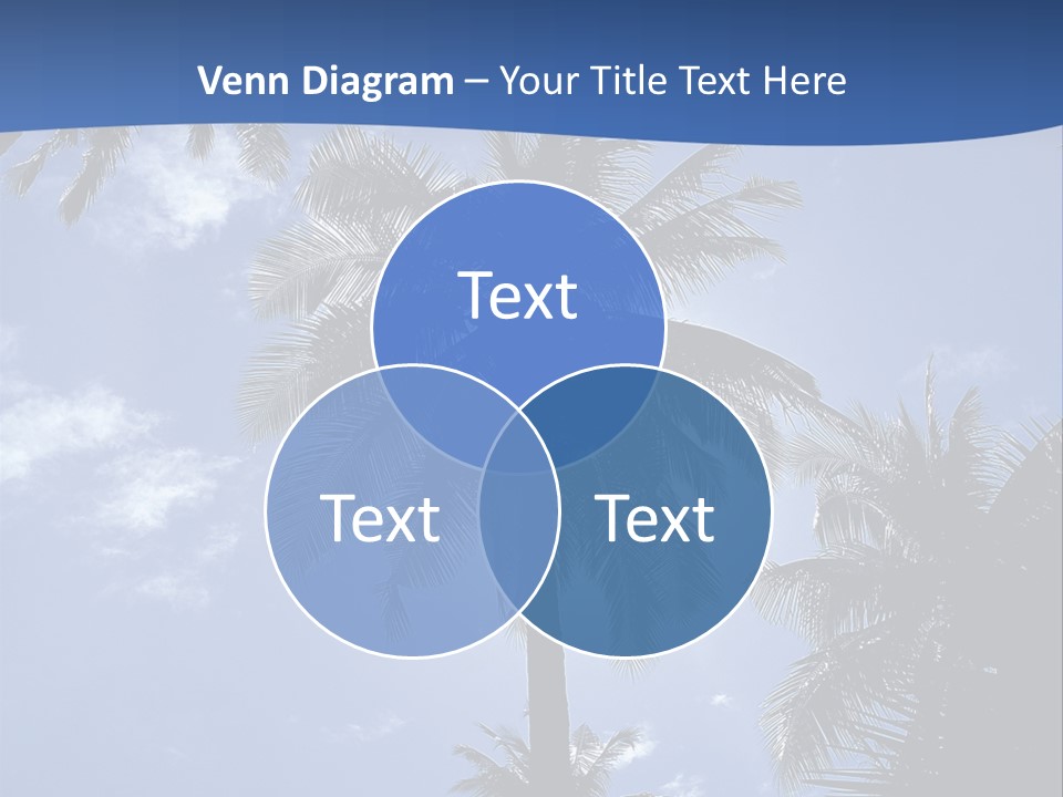 Hong Kong Island Palm Tree Singapore City PowerPoint Template