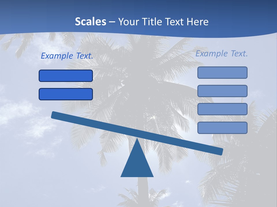 Hong Kong Island Palm Tree Singapore City PowerPoint Template