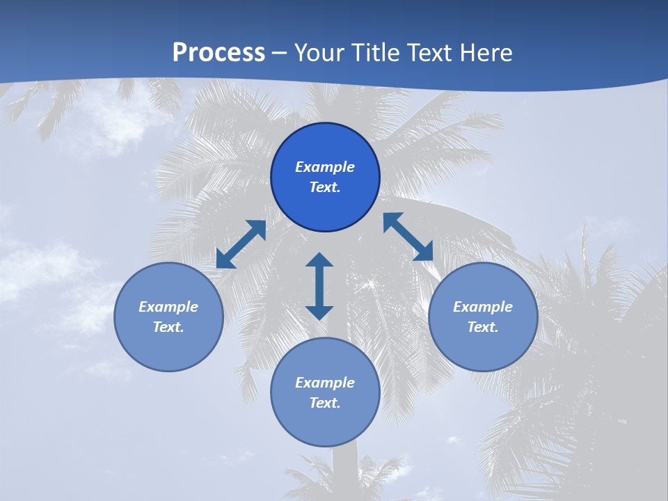Hong Kong Island Palm Tree Singapore City PowerPoint Template