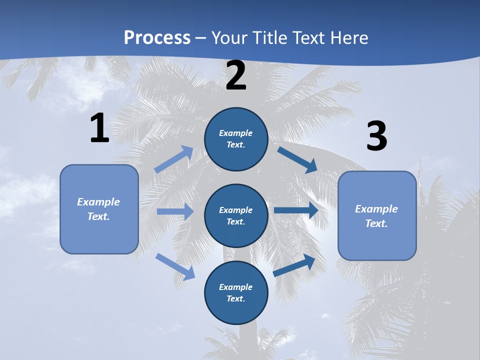 Hong Kong Island Palm Tree Singapore City PowerPoint Template