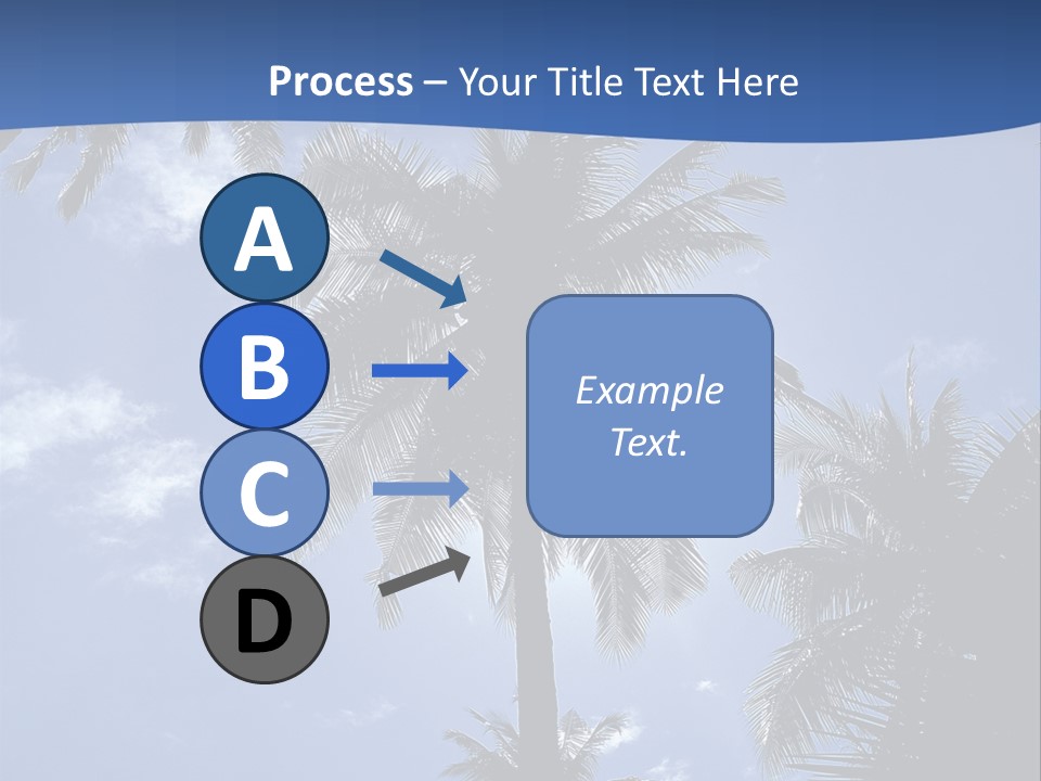 Hong Kong Island Palm Tree Singapore City PowerPoint Template