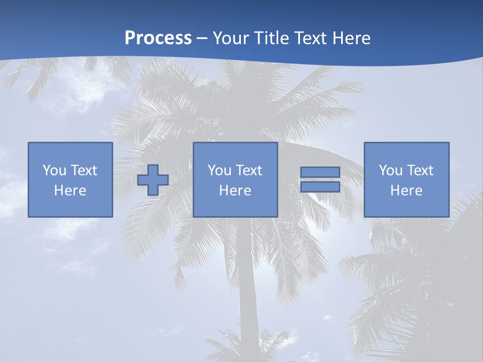 Hong Kong Island Palm Tree Singapore City PowerPoint Template