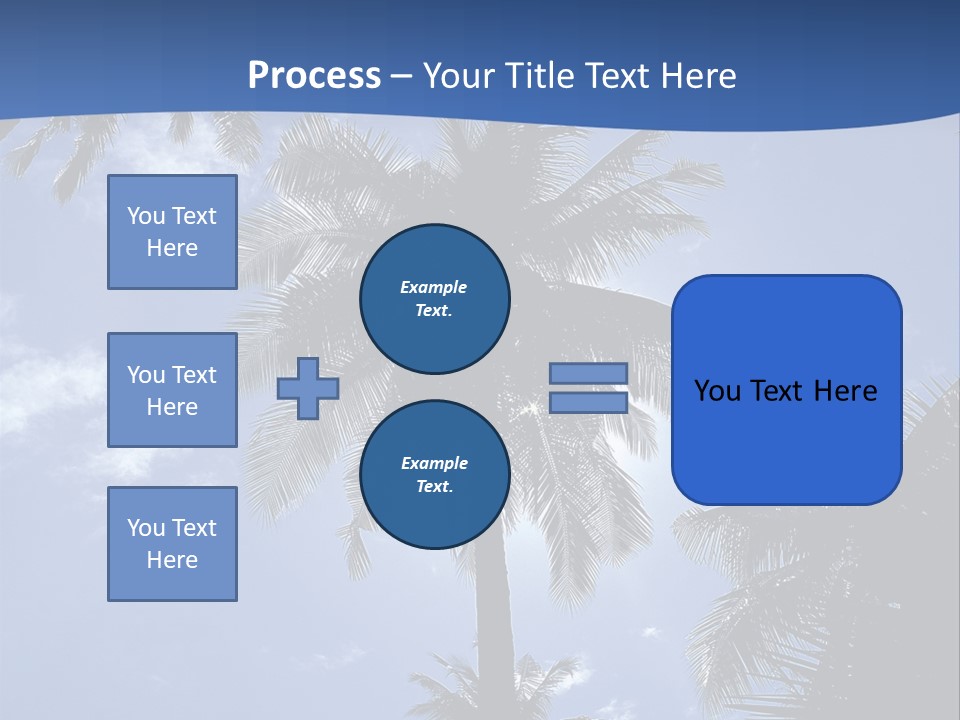 Hong Kong Island Palm Tree Singapore City PowerPoint Template