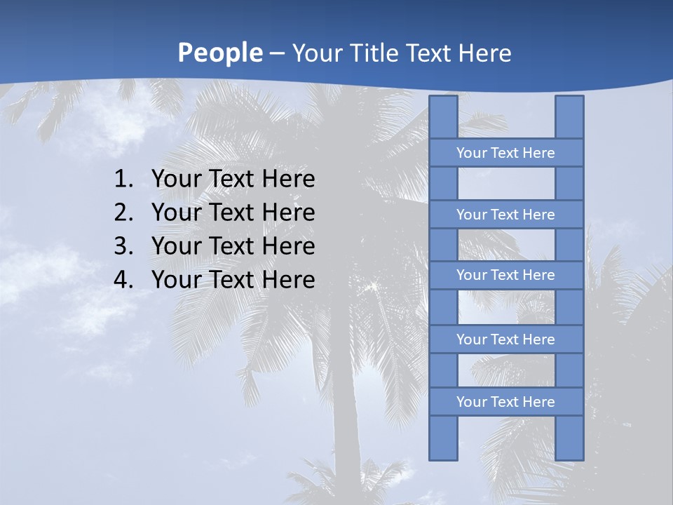 Hong Kong Island Palm Tree Singapore City PowerPoint Template