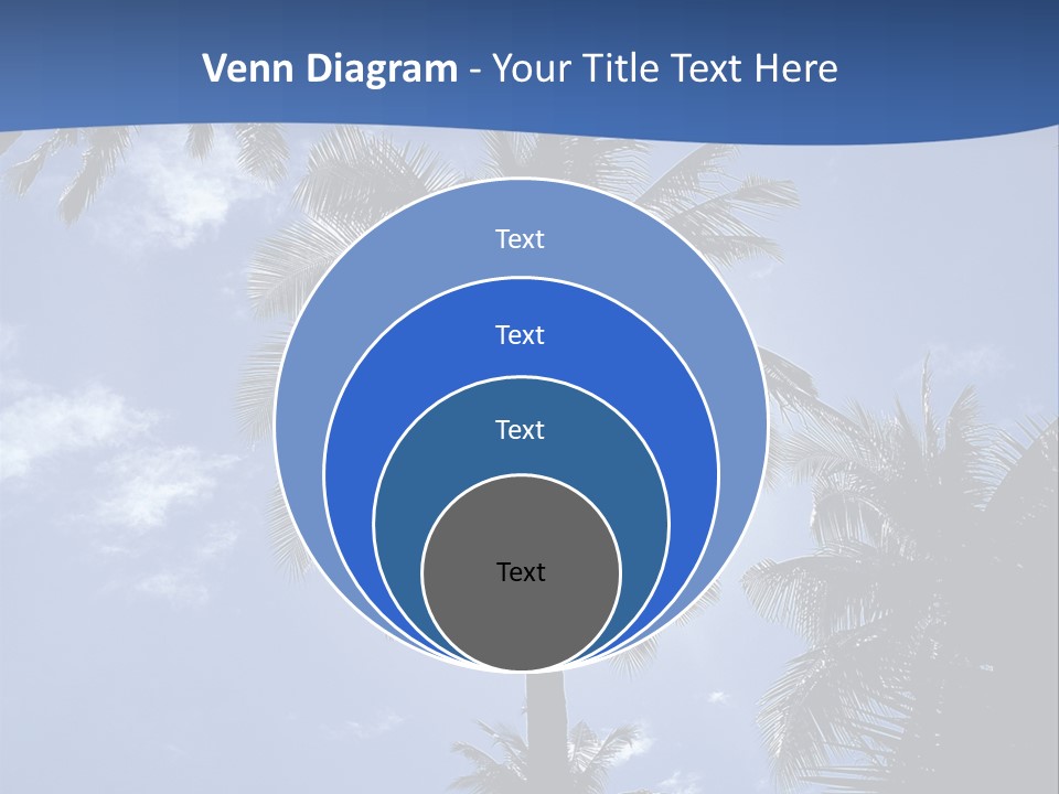 Hong Kong Island Palm Tree Singapore City PowerPoint Template
