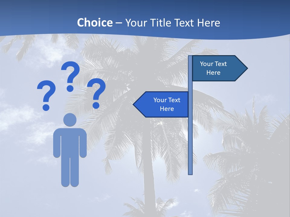 Hong Kong Island Palm Tree Singapore City PowerPoint Template