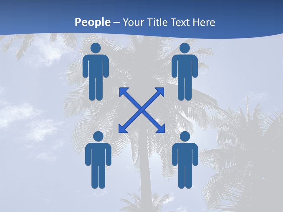 Hong Kong Island Palm Tree Singapore City PowerPoint Template