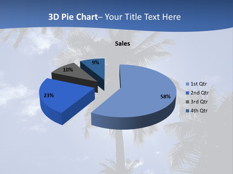 Hong Kong Island Palm Tree Singapore City PowerPoint Template