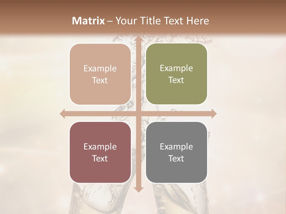 Liquid Splash Champaign Drink PowerPoint Template