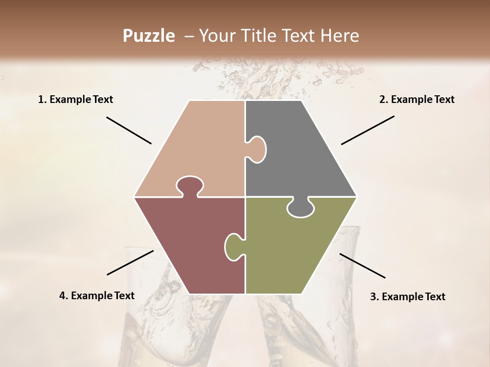 Liquid Splash Champaign Drink PowerPoint Template