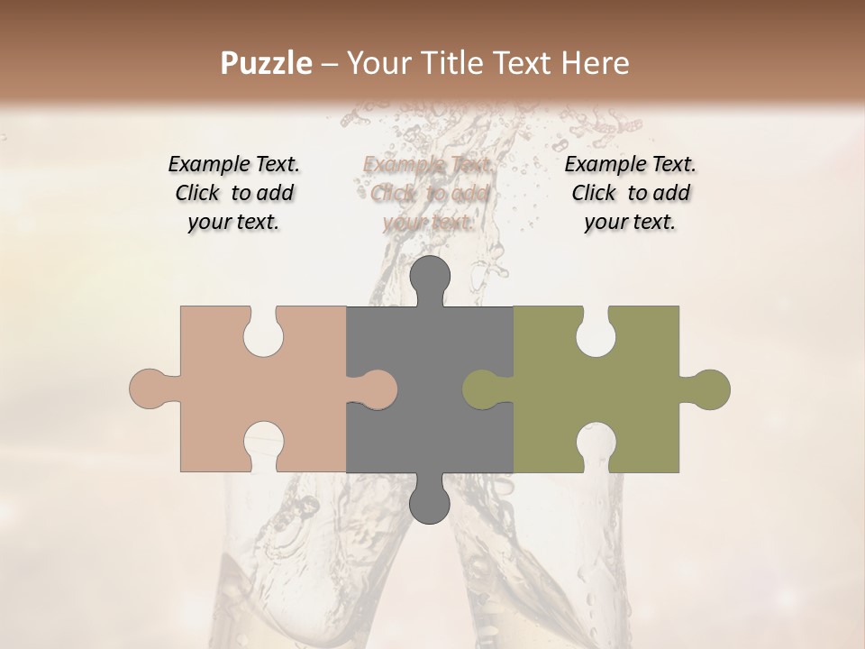 Liquid Splash Champaign Drink PowerPoint Template