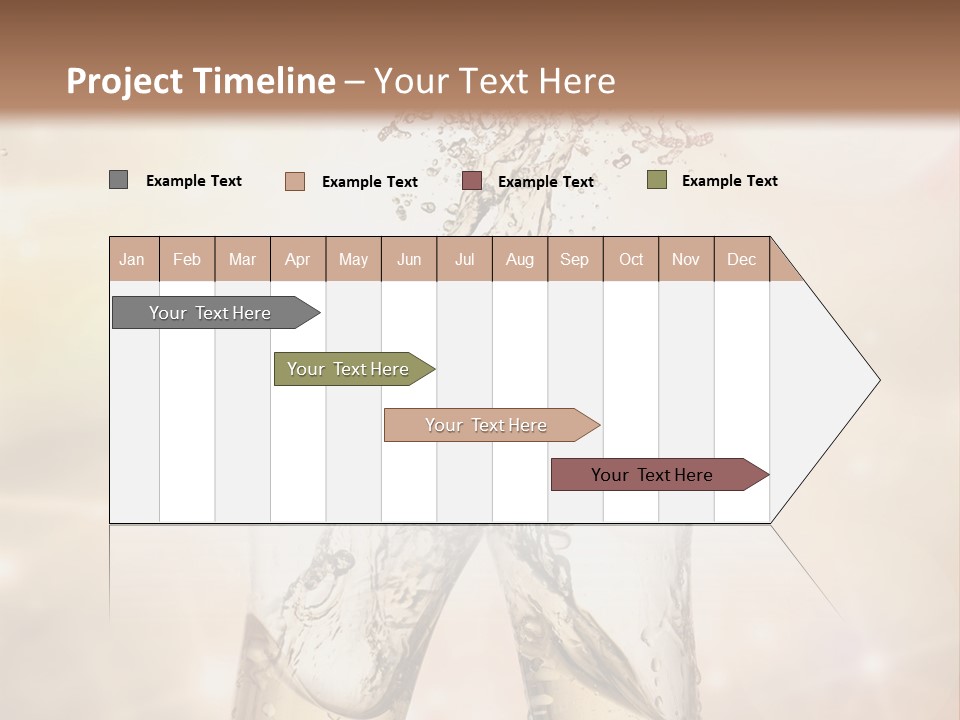 Liquid Splash Champaign Drink PowerPoint Template