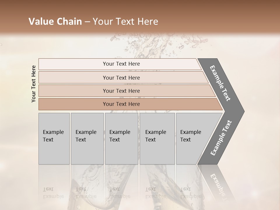 Liquid Splash Champaign Drink PowerPoint Template