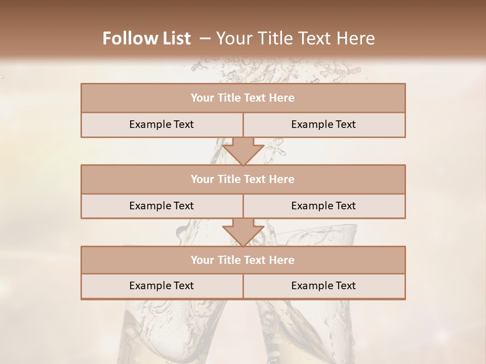 Liquid Splash Champaign Drink PowerPoint Template