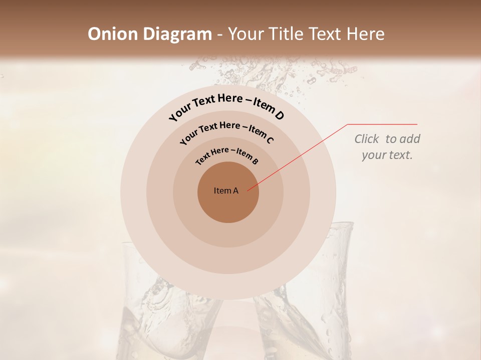 Liquid Splash Champaign Drink PowerPoint Template