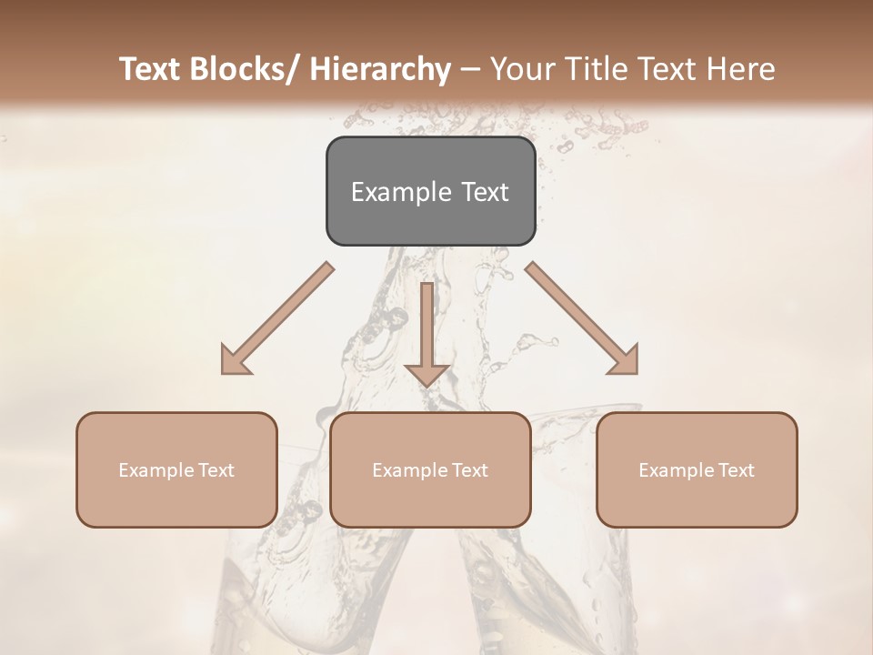 Liquid Splash Champaign Drink PowerPoint Template
