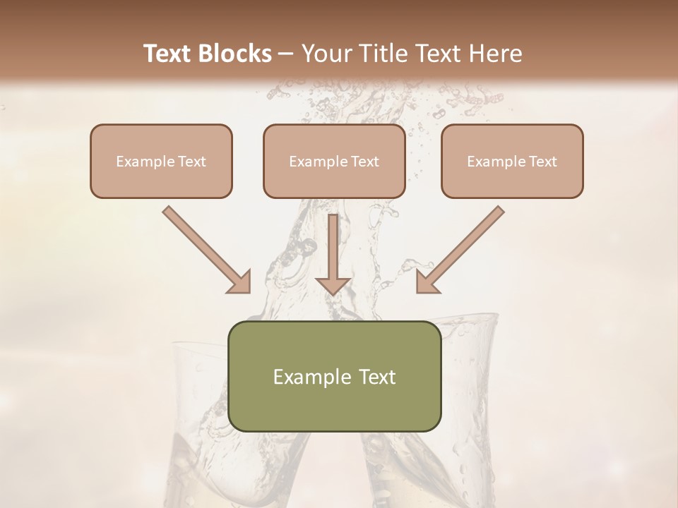 Liquid Splash Champaign Drink PowerPoint Template