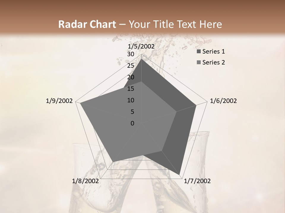 Liquid Splash Champaign Drink PowerPoint Template