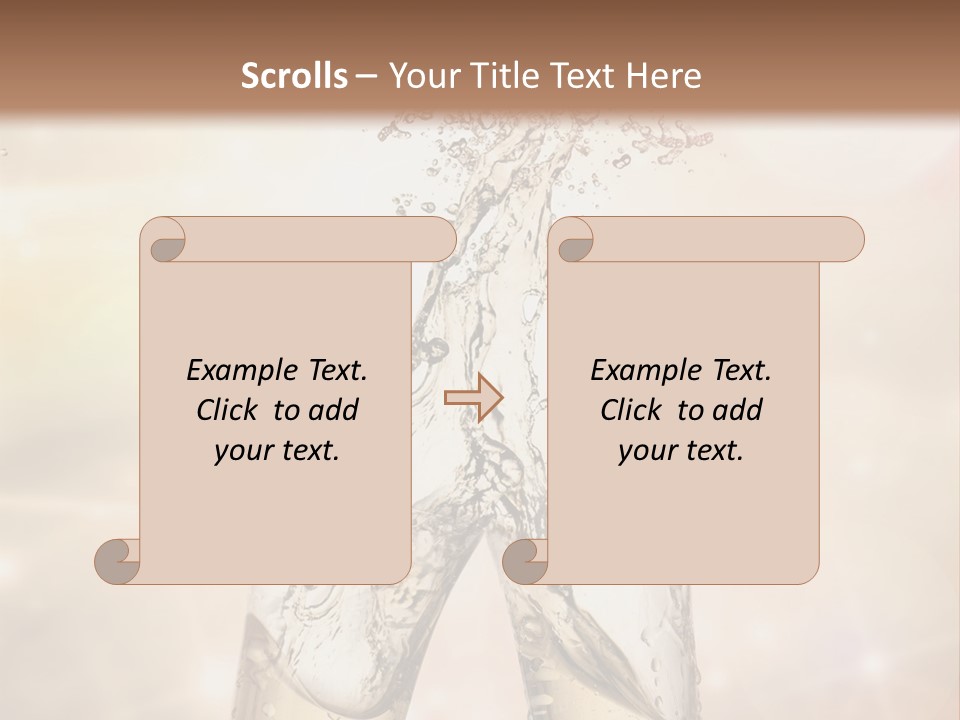 Liquid Splash Champaign Drink PowerPoint Template