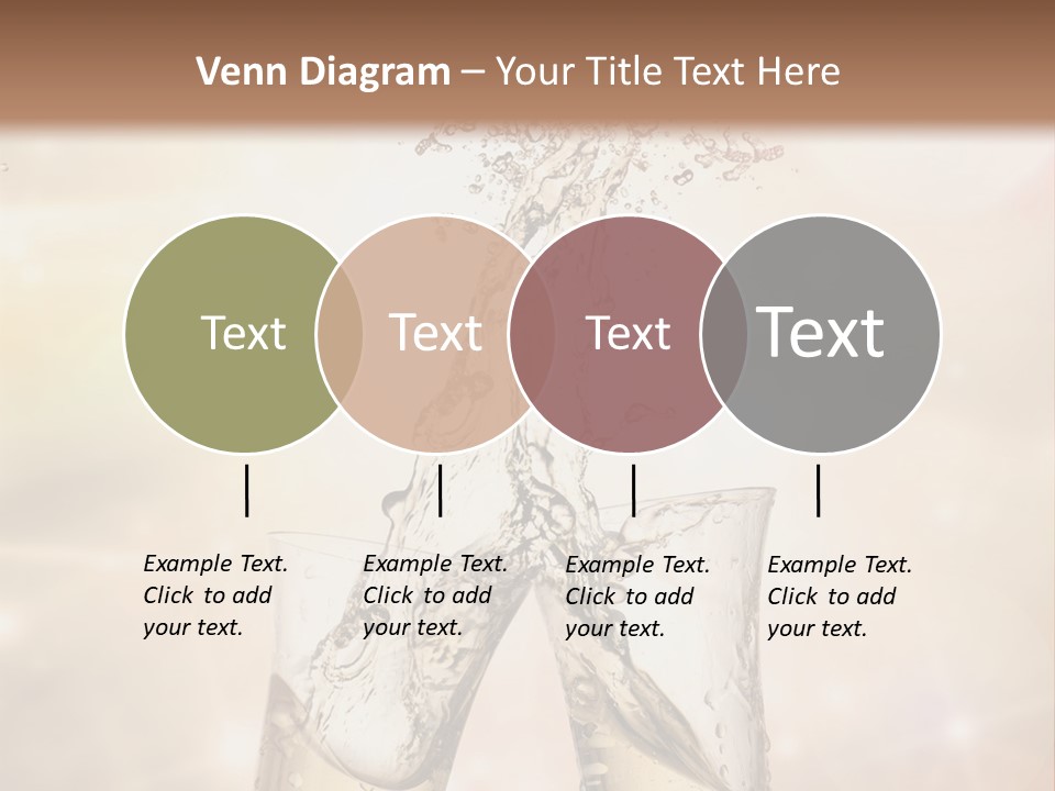 Liquid Splash Champaign Drink PowerPoint Template