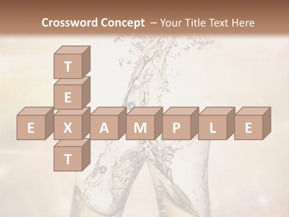 Liquid Splash Champaign Drink PowerPoint Template