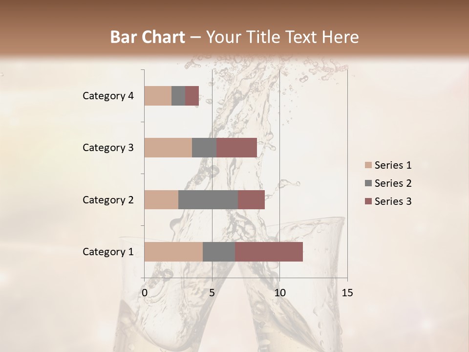 Liquid Splash Champaign Drink PowerPoint Template