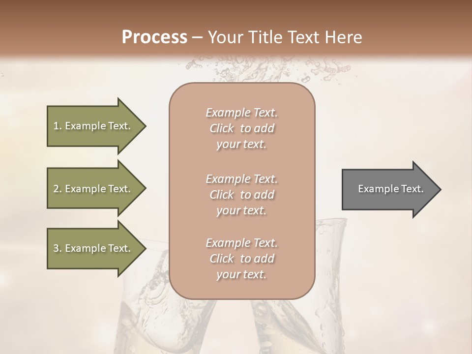 Liquid Splash Champaign Drink PowerPoint Template
