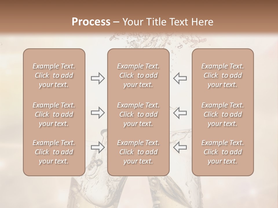 Liquid Splash Champaign Drink PowerPoint Template