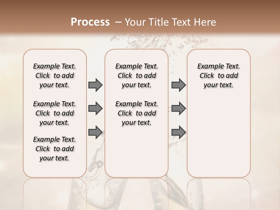 Liquid Splash Champaign Drink PowerPoint Template