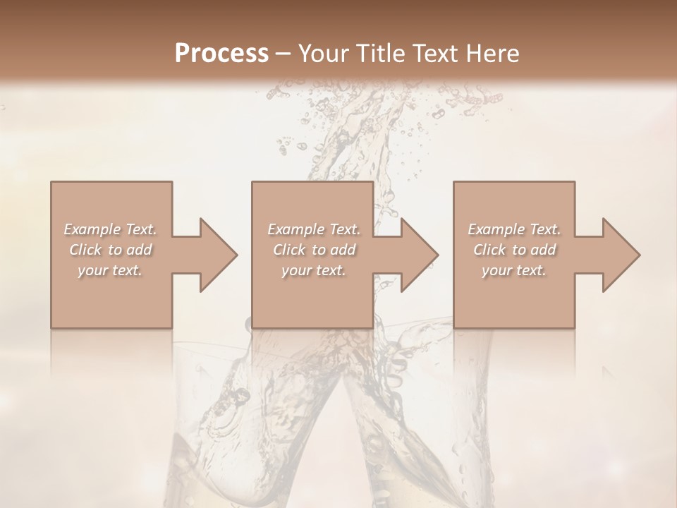 Liquid Splash Champaign Drink PowerPoint Template